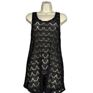 ROXY Crochet Top Sweater Coverup - XS
